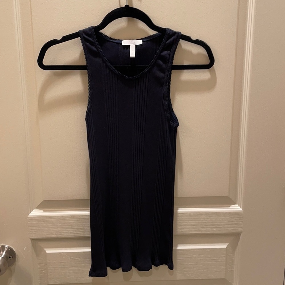 Joie navy ribbed tank, EUC